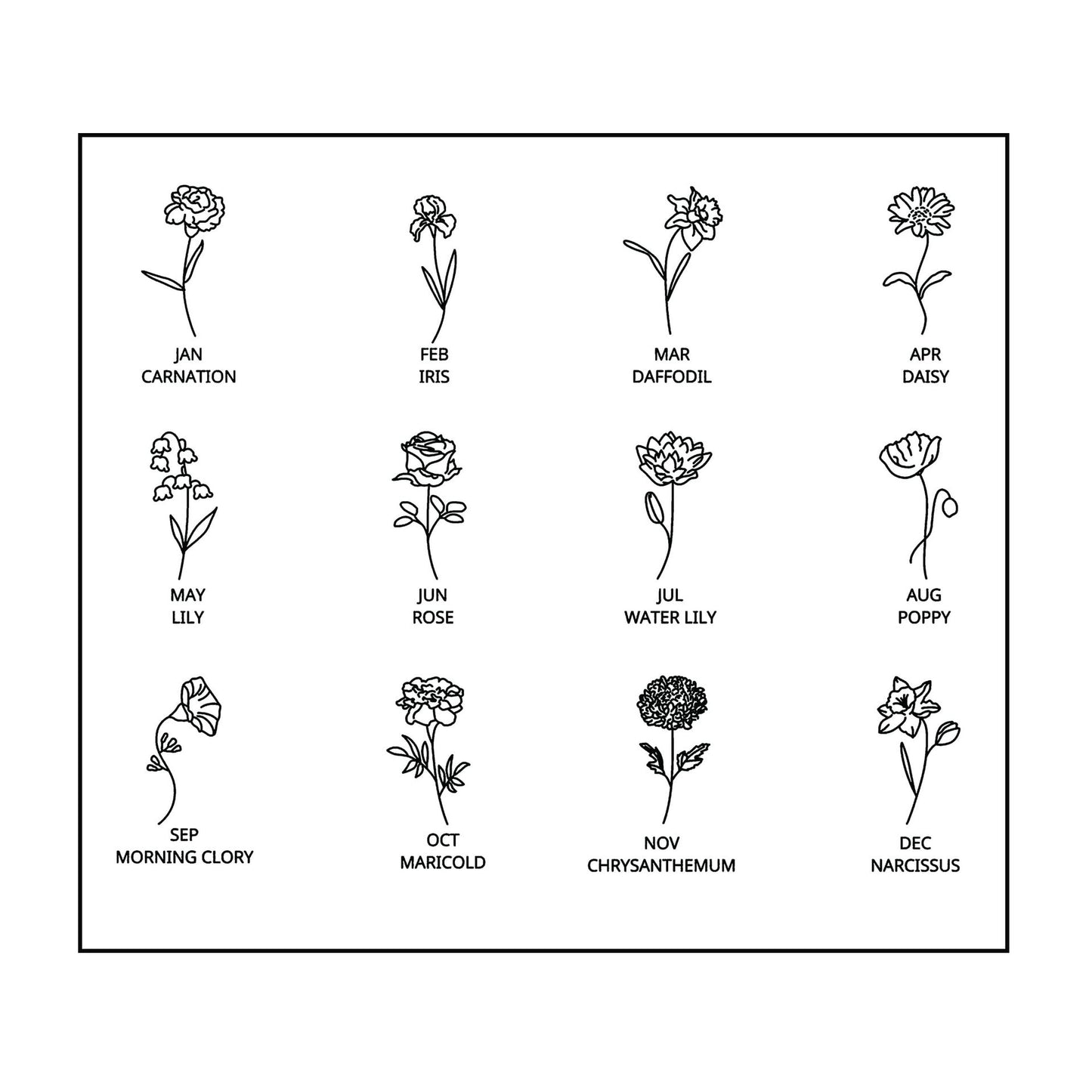 COLLIER FLEUR DU MOIS & PRENOM