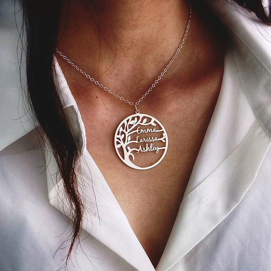 COLLIER ARBRE DE VIE JUSQU'À 4 PRÉNOMS