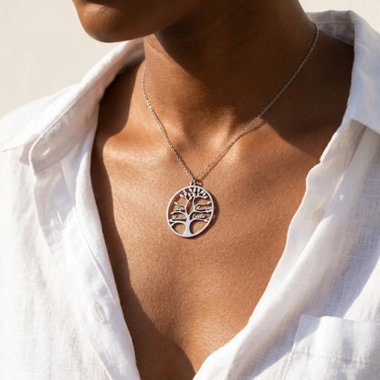 COLLIER ARBRE DE VIE JUSQU'À 9 PRÉNOMS