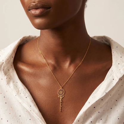 COLLIER FLEUR DU MOIS & PRENOM
