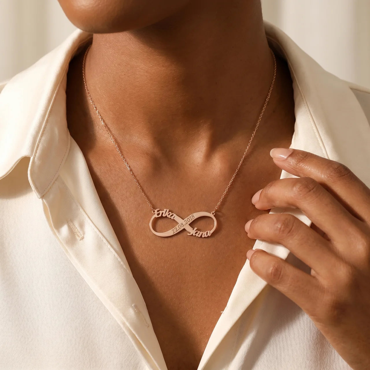 COLLIER INFINI 2 PRÉNOMS