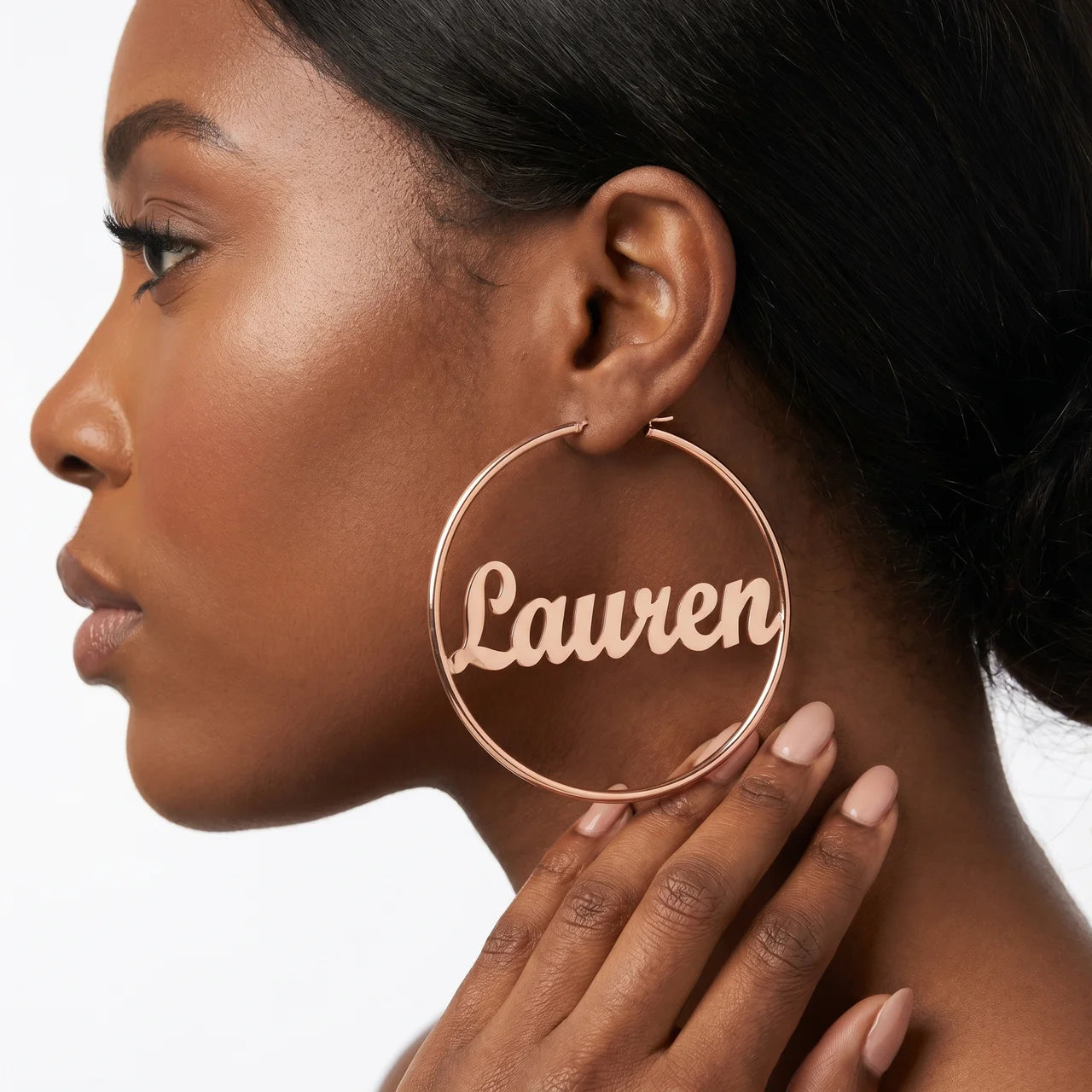 BOUCLES D'OREILLES CRÉOLES JUSQU'À 2 PRÉNOMS